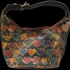Dooney & Bourke Multicolor Heart Shoulder Bag